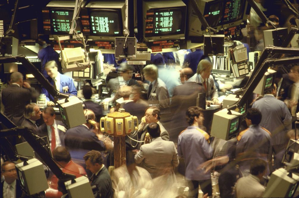A view of the trading floor of the New Y
