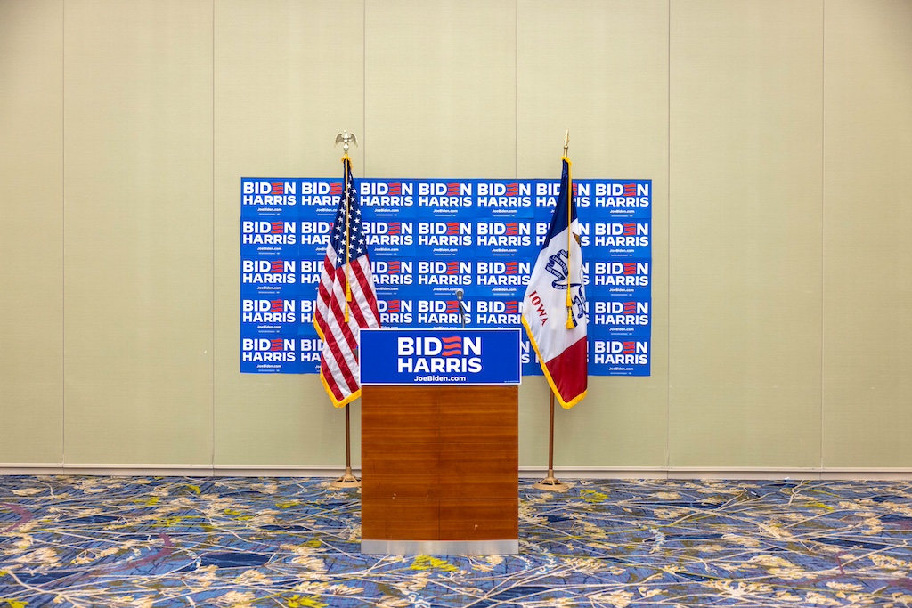 Biden-Harris 2024 Campaign Hold News Conference Ahead of Iowa Caucus