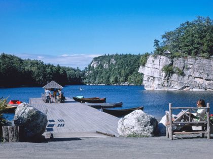 Boat Dock, Mohonk Mountain House, New Paltz, New York, USA, John Margolies Roadside America Photograph Archive, 1978