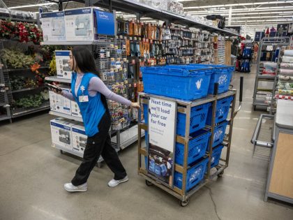 Shoppers At A Walmart On Black Friday