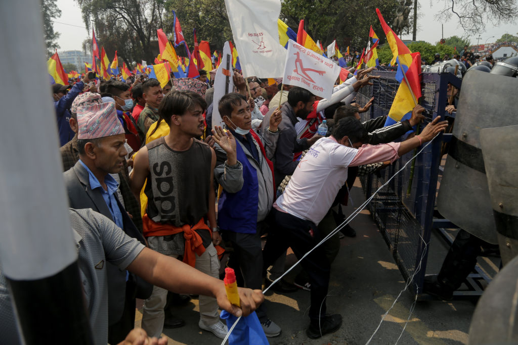 Pro-monarchy demonstration in Kathmandu