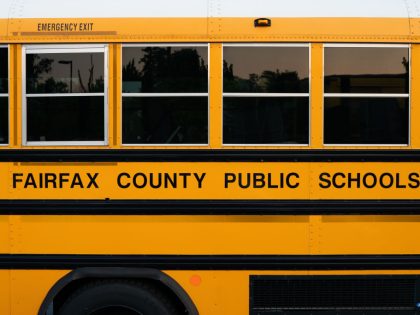 HERNDON, VA - MAY 11: Fairfax County Public Schools bus is seen