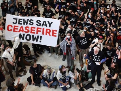 Protesters Hold A Rally Outside The U.S. Capitol Building Calling For A Ceasefire In Mideast War