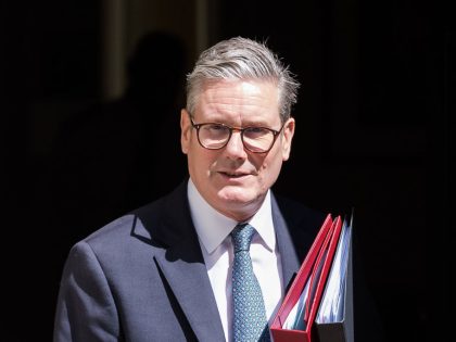 Keir Starmer Departs Downing Street for PMQs in London