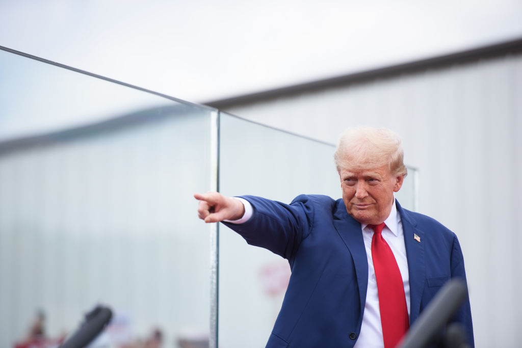 Republican Presidential Candidate Donald Trump Holds Rally In Asheboro, North Carolina