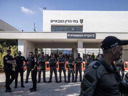 Far-right Israelis protest the arrest of Israeli soldiers accused of sexually abusing a Palestinian detainee