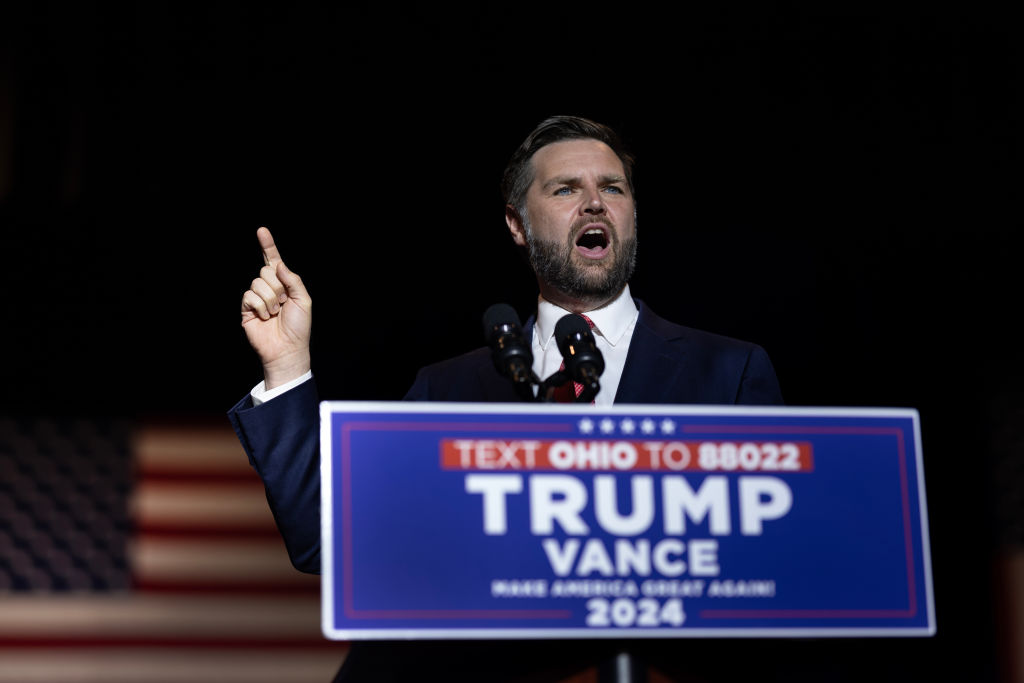 Vice Presidential Nominee Sen. JD Vance Holds Rally In His Hometown Of Middletown, Ohio