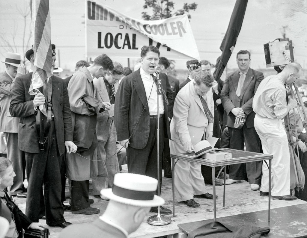 Richard Frankensteen Giving a Speech