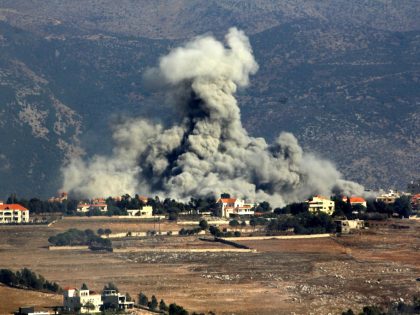 Smoke billows from targeted areas after Israeli airstrikes on southern Lebanon
