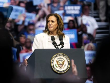 Kamala Harris Holds Rally After Georgia Bus Tour