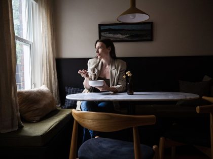 Kelsey MacDermaid renovated her semi detached home largely on her own by sourcing materials and DIY'ing things that would have cost her thousands of dollars otherwise.