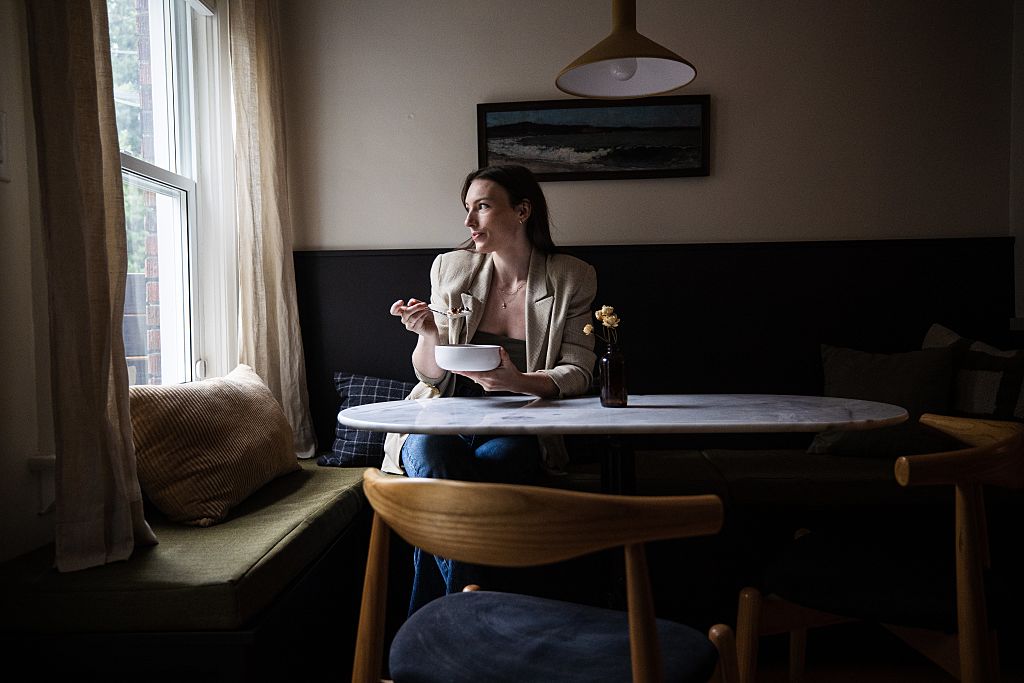 Kelsey MacDermaid renovated her semi detached home largely on her own by sourcing materials and DIY'ing things that would have cost her thousands of dollars otherwise.
