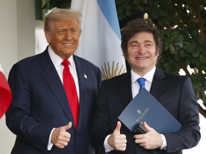 President Trump Meets With Visiting Argentine President Milei At The White House