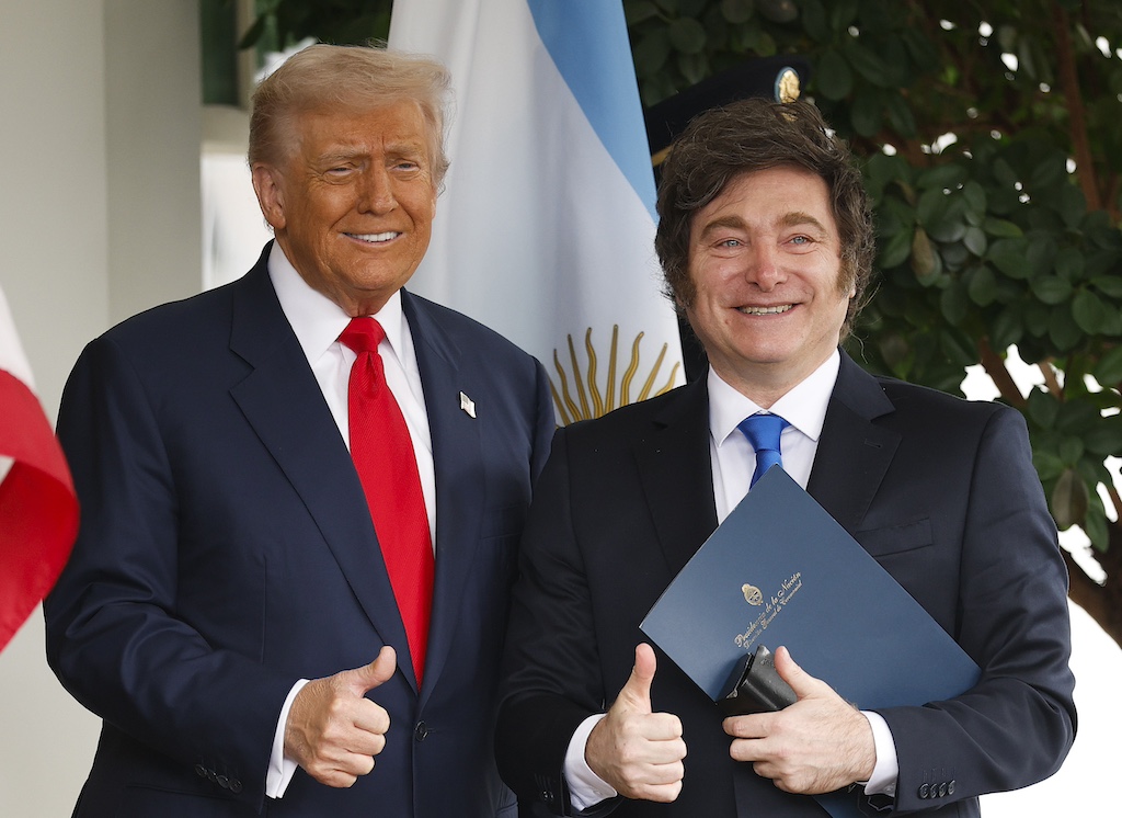 President Trump Meets With Visiting Argentine President Milei At The White House