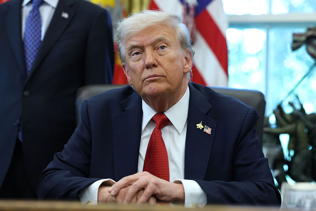 President Trump Speaks In The Oval Office