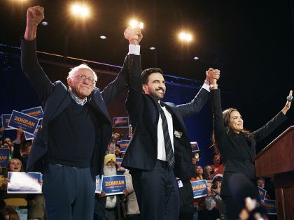 New York Mayoral Candidate Zohran Mamdani Holds Election Rally With Bernie Sanders And Alexandria Ocasio-Cortez