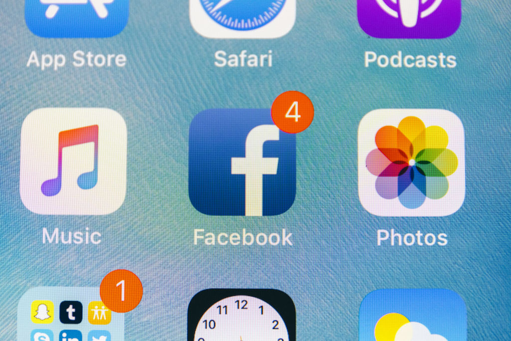 Facebook App And Logo As Shares Plunge