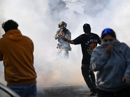 Residents And Protesters Clash With Federal Agents In Chicago, Illinois