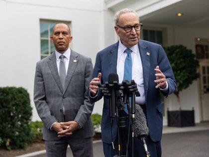Schumer - Jeffries post White House budget meeting press conference in Washington DC