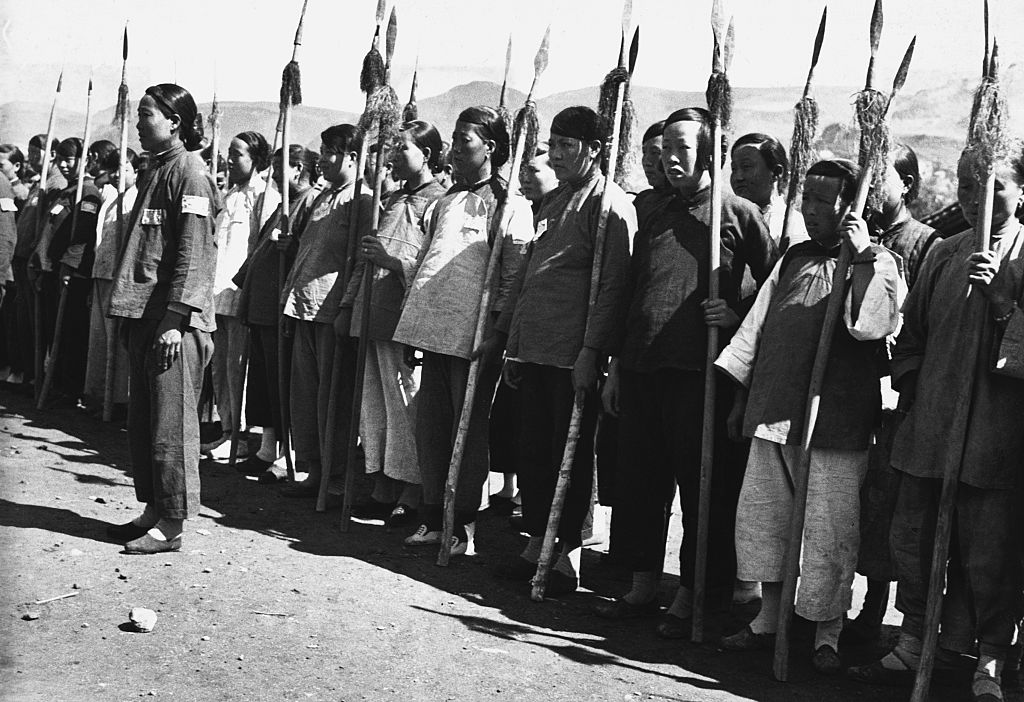 Chinese Guerrillas on Parade