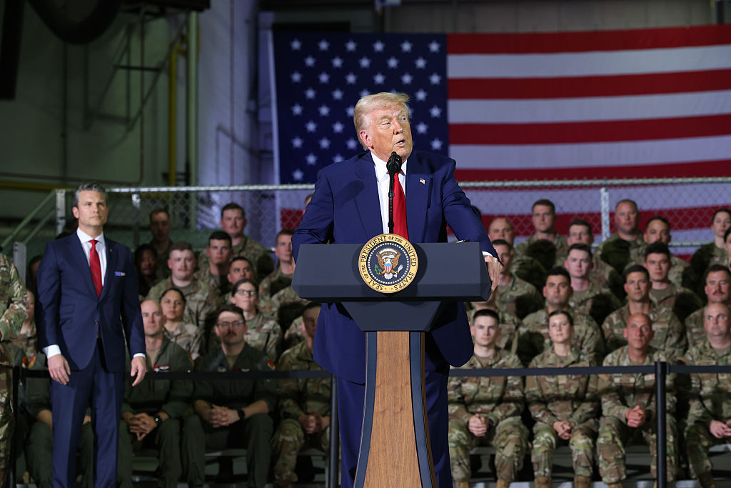 President Trump Visits Selfridge Air National Guard Base In Michigan