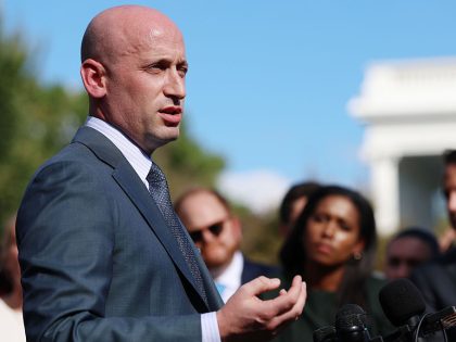 Presidential Advisor Stephen Miller Speaks To Press At The White House