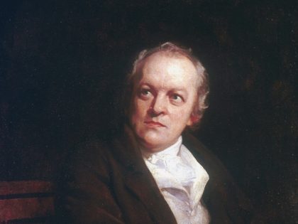 William BLAKE (1757-1827) English mystic, poet, artist and engraver. 1807 portrait by Thomas Phillips. National Portrait Gallery, London