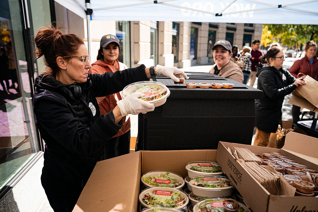 World Central Kitchen Distribution Site As Food Stamps For 42 Million Americans To End