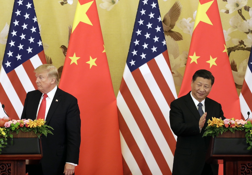 U.S. President Donald Trump And China President Xi Jinping Deliver Press Statement