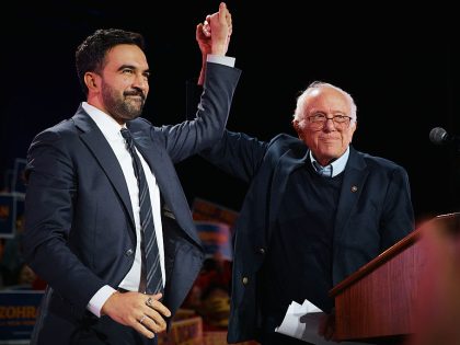 New York Mayoral Candidate Zohran Mamdani Holds Election Rally With Bernie Sanders And Alexandria Ocasio-Cortez