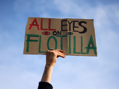 Protest In Poland After Gaza Flotilla Interception