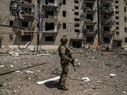 Traces of Russia-Ukraine war on Ukraine's Toretsk