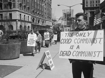 Anti-Communist Picket in Times Square