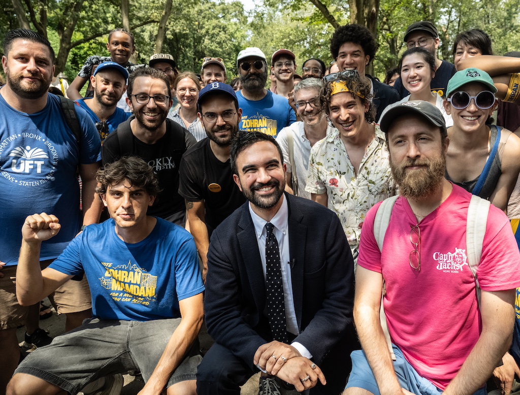 New York Mayoral Candidate Zohran Mamdani Campaigns In Brooklyn