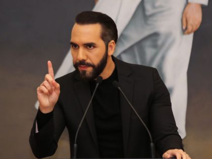 Nayib Bukele Attends A Press Conference