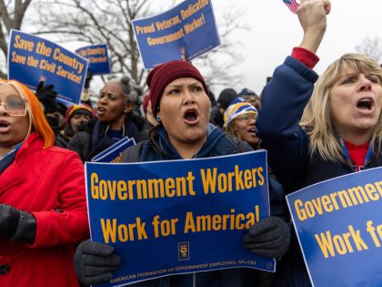 Federal workers Rally in Washington against firings amid union protest