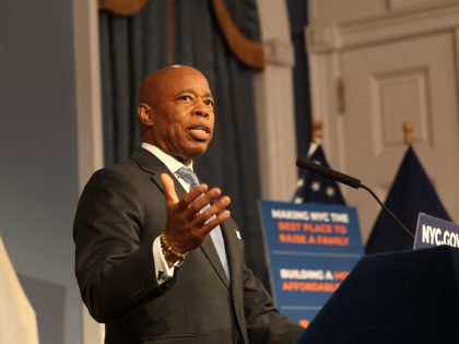 New York City Mayor Eric Adams during press conference