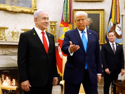President Trump Meets With Visiting Israeli PM Netanyahu At The White House