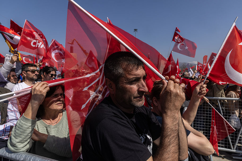 CHP Party Holds Mass Rally In Support Of Arrested Mayor Ekrem Imamoglu
