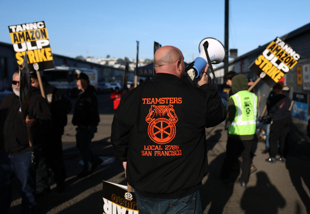 Teamsters Strike At Amazon Warehouses Across The Nation