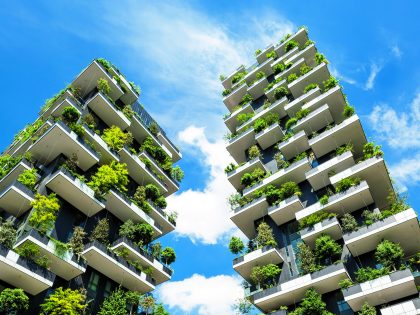 Vertical garden in Milan, Italy by Stefano Boeri
