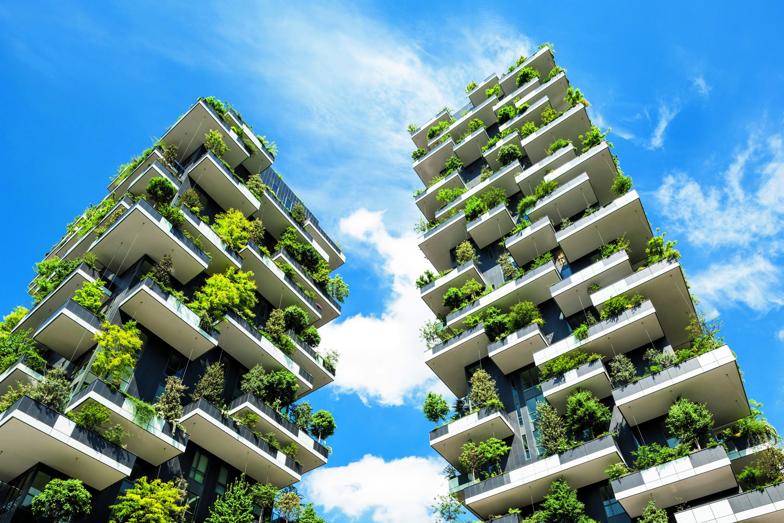 Vertical garden in Milan, Italy by Stefano Boeri