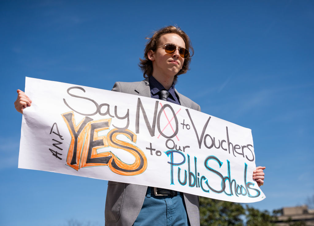 Tennessee Educators Gather In Nashville To Protest Proposed School Voucher Legislation