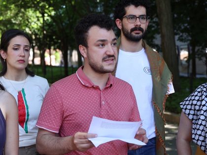 New encampment at Columbia: Pro-Palestinian protesters at Columbia University hold a press briefing