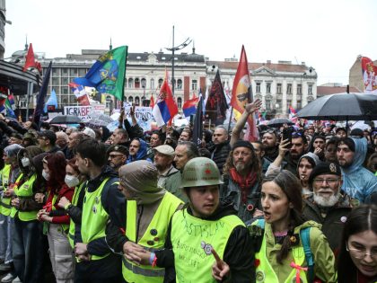 Thousands gather in Serbian capital for massive anti-government protest
