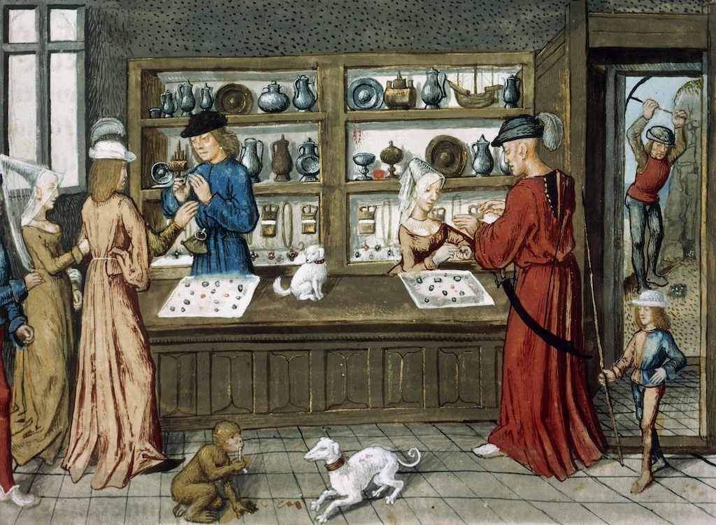 A goldsmith's shop by Jean de Mandeville