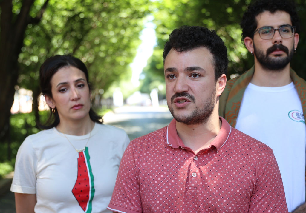 New encampment at Columbia: Pro-Palestinian protesters at Columbia University hold a press briefing