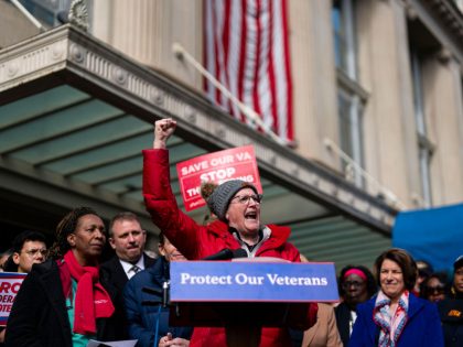 Lawmakers Protest Outside Department Of Veterans Affairs Headquarters