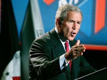 President Bush Gives Speech On War On Terror
