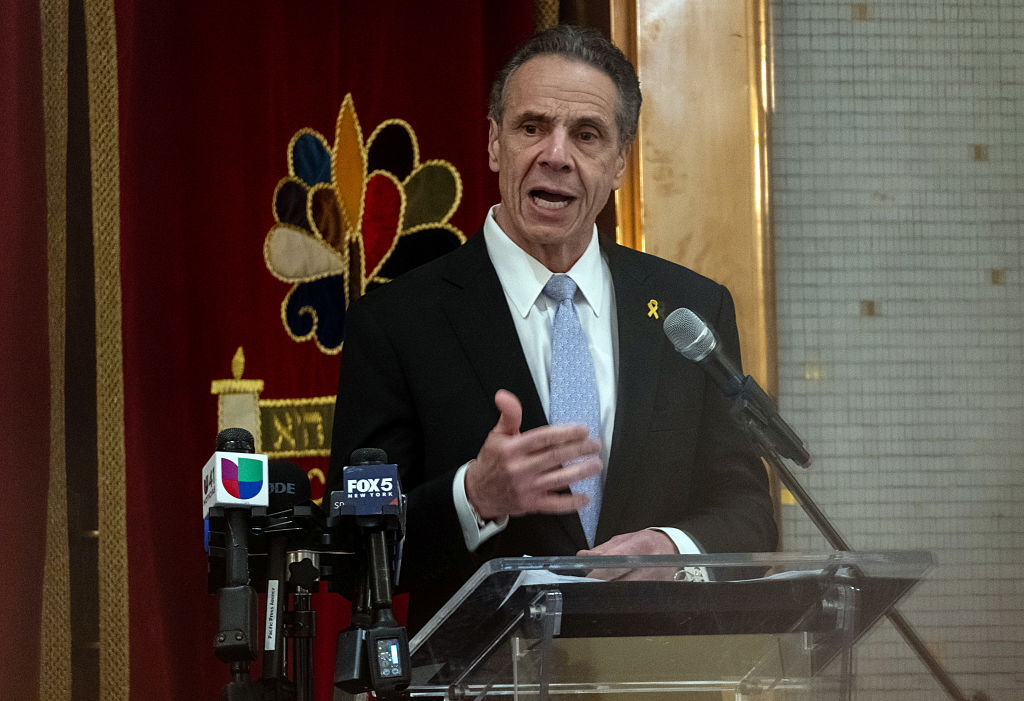 New York City Mayoral Candidate And Former Gov. Andrew Cuomo Delivers Address On Antisemitism